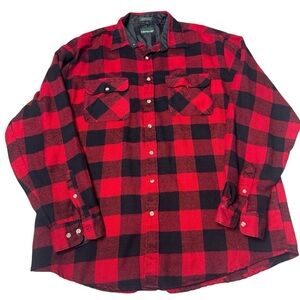 Vintage Campus plaid flannel shirt XLT